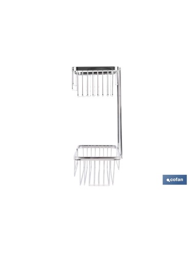 Panier de douche double en acier inoxydable 304