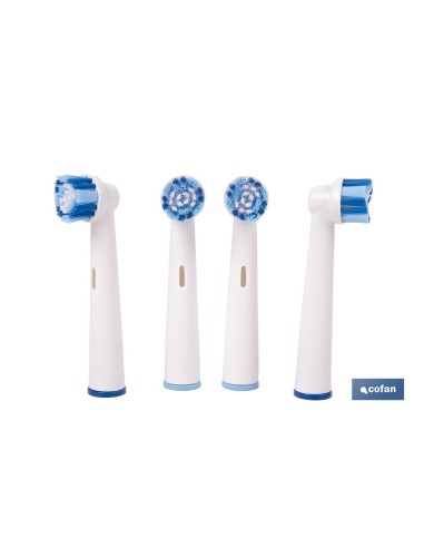 Replacement Heads for Electric Toothbrush 4 Units