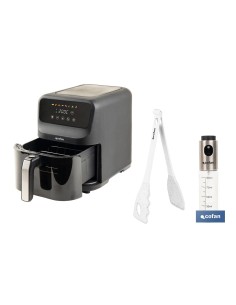 Fryer ad aria 5 litri con schermo touch e pinze
