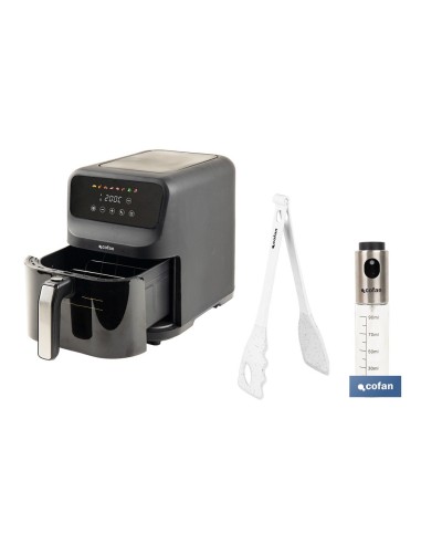 Luftfryer 5 Liter mit Touchscreen und Pinzette