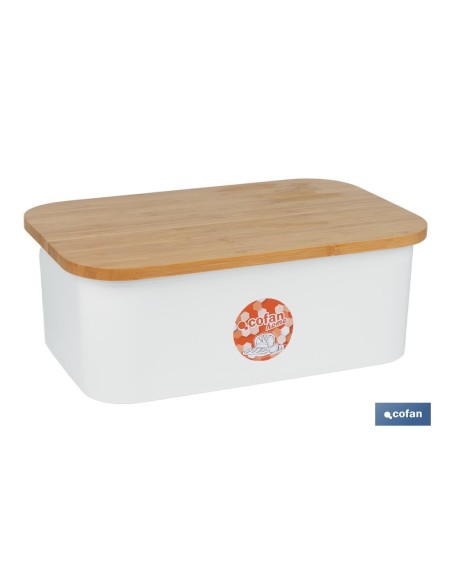 Pacote de pão com tampa de bambu, 6 copos para água e 6 pratos bege