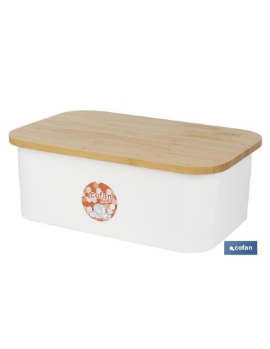 Pacote de pão com tampa de bambu, 6 copos para água e 6 pratos bege