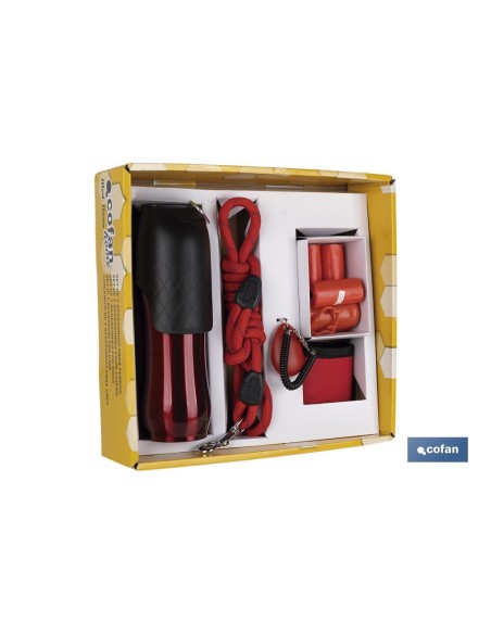 Dog Accessory Pack with 5m Extendable Leash and Double-Sided Brush