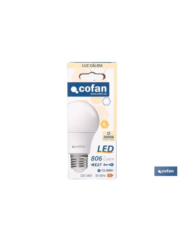 Classic E27 LED Bulb 8 W 806 Lm 3000 K