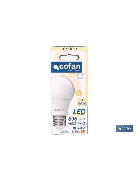 Classic E27 LED Bulb 8 W 806 Lm 3000 K