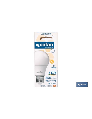 Ampoule LED Classique E27 8 W 806 Lm 4000 K