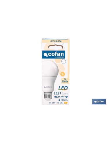 Lâmpada LED Clássica E27 13 W 1521 Lm 3000 K