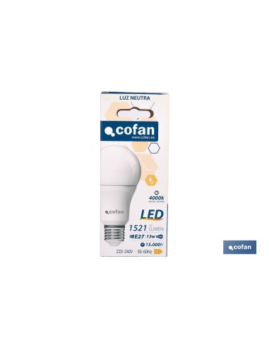 Ampoule LED Classique E27 13 W 1521 Lm 4000 K