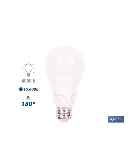 Lâmpada LED Clássica com Sensor 9 W E27 806 lm 4000 K
