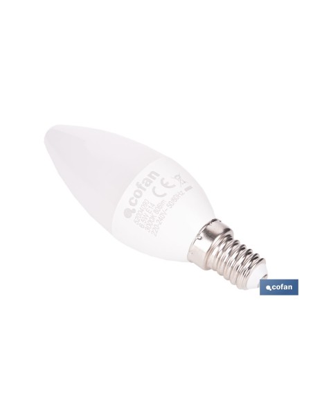 Lâmpada LED Vela 6,5 W E14 806 lm 3000 K