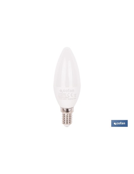 Lâmpada LED vela 6,5 W E14 806 lm 6500 K