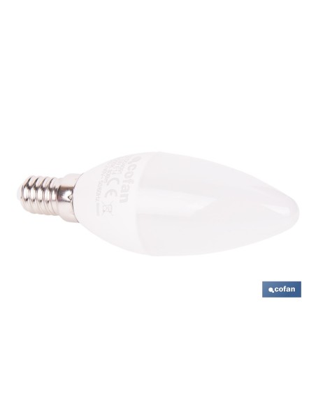 Lâmpada LED vela 6,5 W E14 806 lm 6500 K
