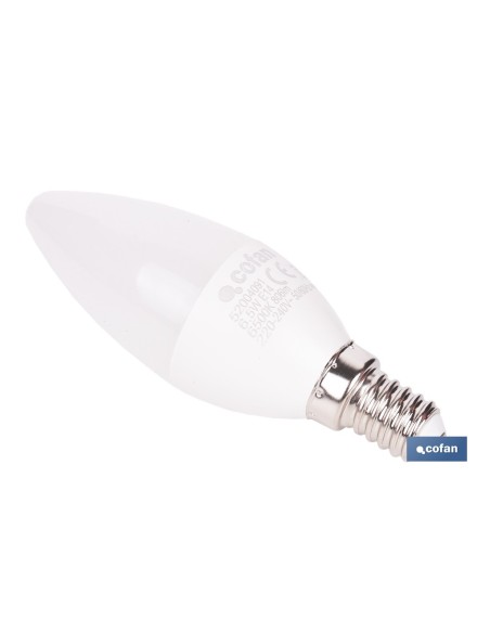 Lâmpada LED vela 6,5 W E14 806 lm 6500 K