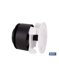 Black Interruptible Push Button Candaba 40 mm 2