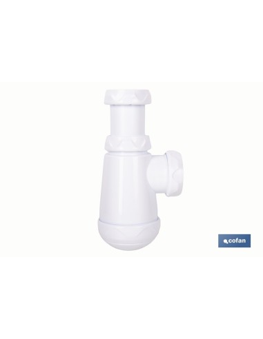 Sifão de garrafa com saída Ø32 mm e rosca 1 1/4-1 1/2