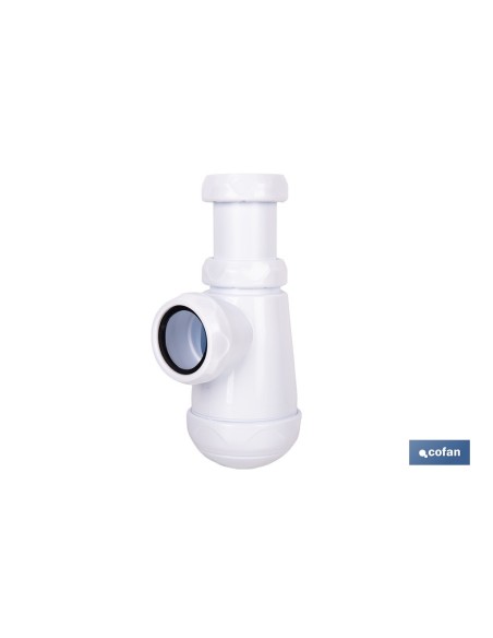 Sifão de garrafa com saída Ø32 mm e rosca 1 1/4-1 1/2
