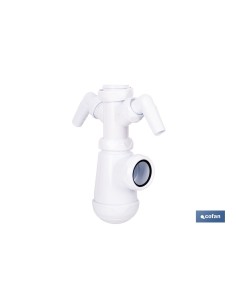 Bottle Siphon with Ø40 mm Outlet and 2 Auxiliary Connections 2