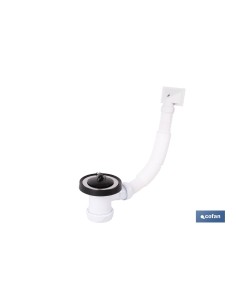 Valvola per lavello con trabocchetto 2 x 70 mm