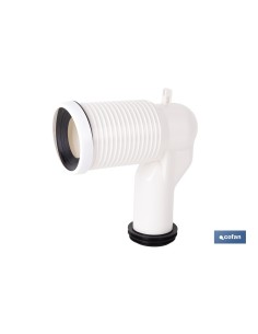 Cuttable Elbow Connector Gasket for Toilet with Labial...