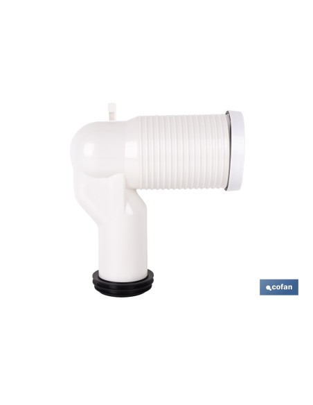Collier de raccord acouplé recoupable pour WC avec joint en caoutchouc Ø110 mm