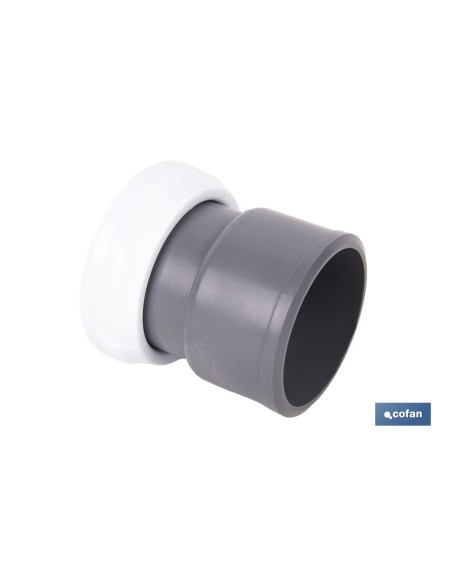 Threaded-Smooth PVC Adapter 40 mm