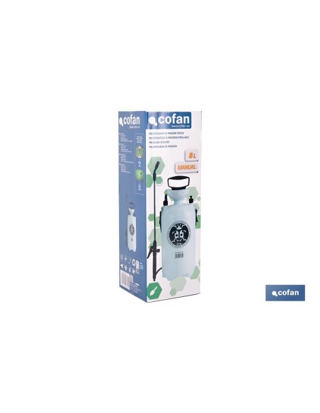 Manual Pressure Sprayer 8 L with Safety Valve