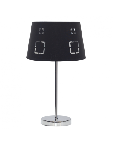 Schreibtisch Celaya 1xE14 Schwarz mit textiler Oberfläche