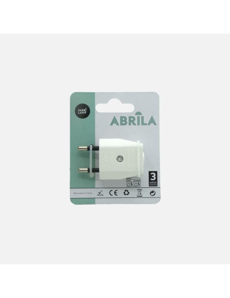 Spina Eco blister Mod5 10A 230V bianco