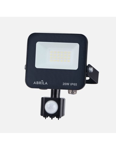 Projetor LED Boiro com sensor 20W 6500K preto IP65