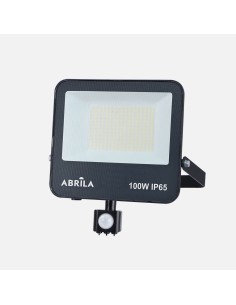 Proyector LED Boiro con sensor 100W 6500K negro IP65 orientable