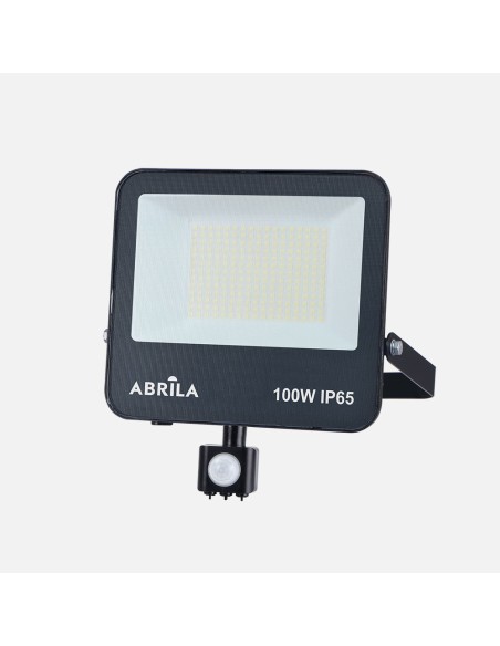 Projetor LED Boiro com sensor 100W 6500K preto IP65