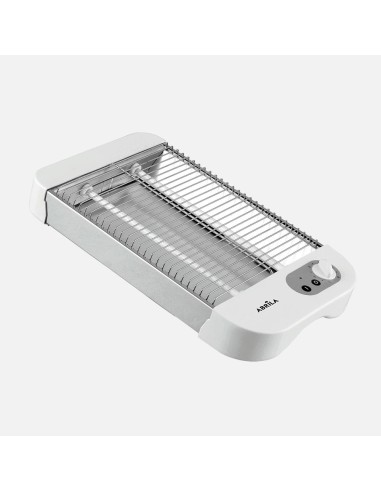 Cueto Horizontal Toaster White 600W 2 Quartz Tubes