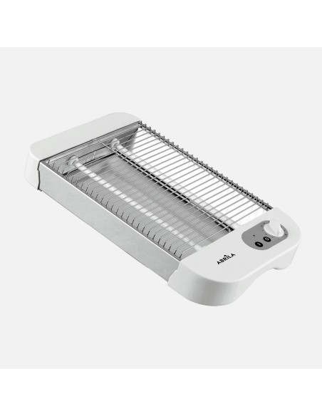 Cueto Horizontal Toaster White 600W 2 Quartz Tubes