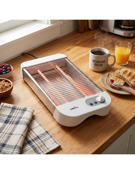 Cueto Horizontaltoaster Weiß 600W 2 Quarzröhren