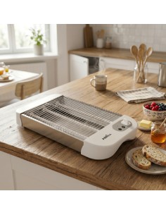 Cueto Horizontal Toaster White 900W 3 Quartz Tubes 2