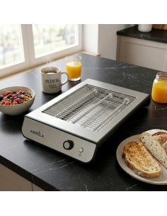 Serpis Horizontal Toaster Black/Chrome 900W 3 Quartz Tubes 2