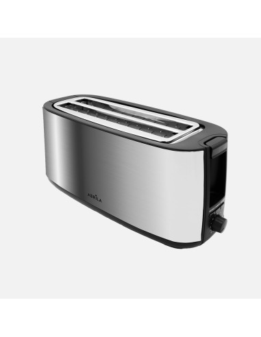 MUGA Bread Toaster 1400W Black/Silver 2 Slots