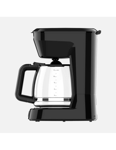 Pecas Drip Coffee Maker Black 15 Cups 1000W Permanent Filter