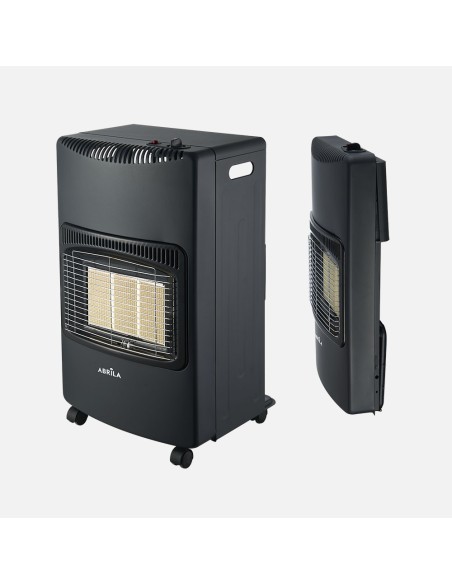 Stufa a gas pieghevole 4200W nera con sicurezza antivolataggio