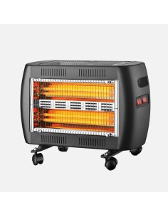 Tahara Black Quartz Electric Heater 2000W 5 Powers