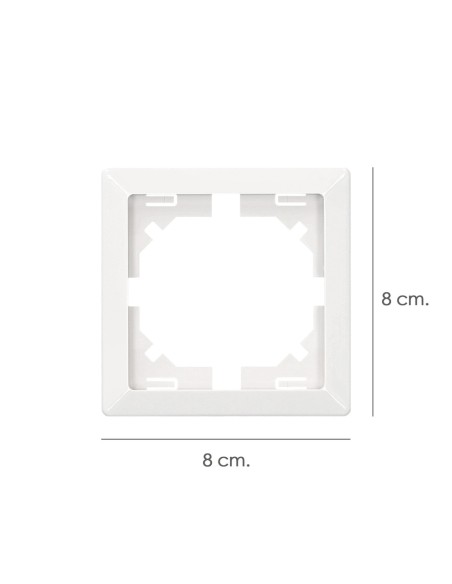 Moldura decorativa de 1 elemento para instalação em parede