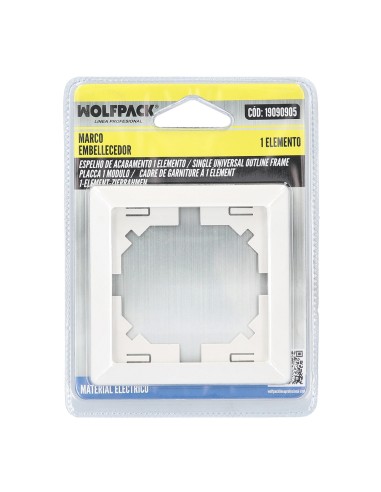 Moldura decorativa de 1 elemento para instalação em parede