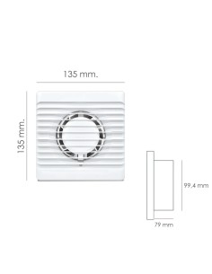 Extractor de aire 100 mm diámetro 11 vatios 2