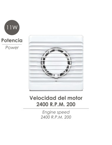 100 mm Diameter Air Extractor 11 Watts