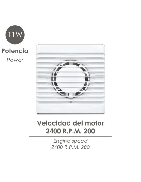 100 mm Diameter Air Extractor 11 Watts