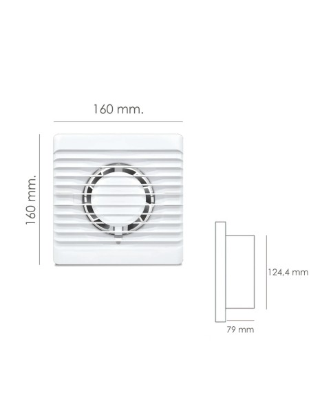 Air Extractor 125 mm Ø 14 W