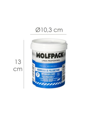Pittura impermeabilizzante trasparente 750 ml per interni e esterni