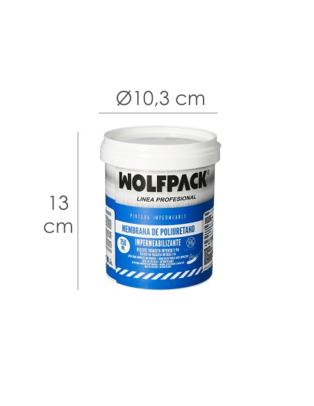 Pittura impermeabilizzante trasparente 750 ml per interni e esterni