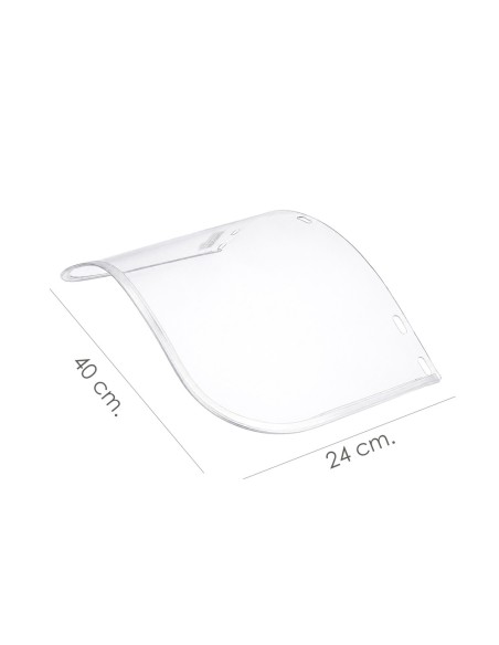 Ersatzsichtschutz aus transparentem Polycarbonat