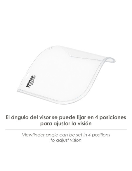 Ersatzsichtschutz aus transparentem Polycarbonat